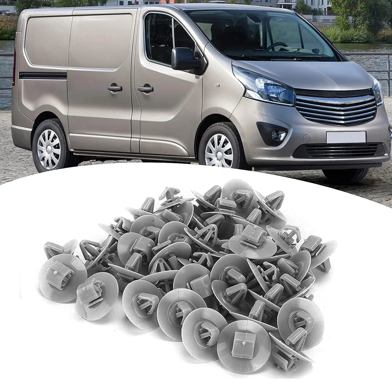 For Nissan Primastar Interstar NV400 Opel Vivaro Car Side Lower Body Door Panel Trim Rivets Fixing Clips Accessories  7703077420