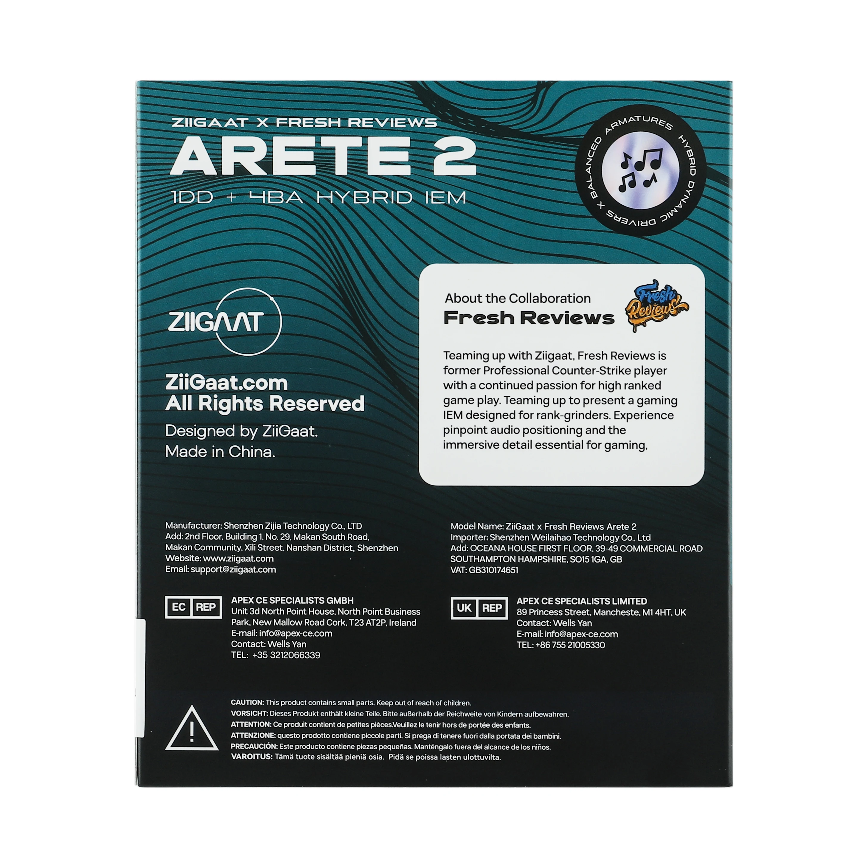 Linsoul ZiiGaat x Fresh Reviews: Arete II 2nd Gen 1DD + 4BA Hybrid IEM-Kopfhörer mit verbesserter Textur und Abstimmung – Detail 19