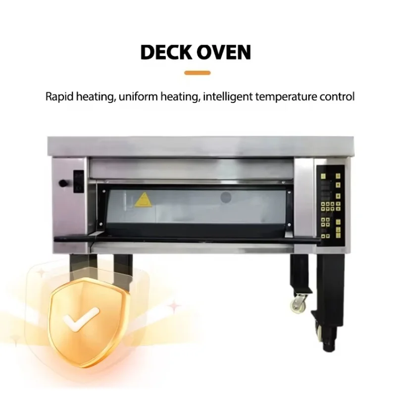 Grid baking equipment single 1 layer 2 tray commercial pizza bread cake stone electric baking oven