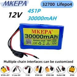 Batteria MKEPA 4 s1p 12.8V 30000mAh 32700 LiFePO4 con BMS bilanciato 4S 40A per barca elettrica, alimentazione ininterrotta 12V