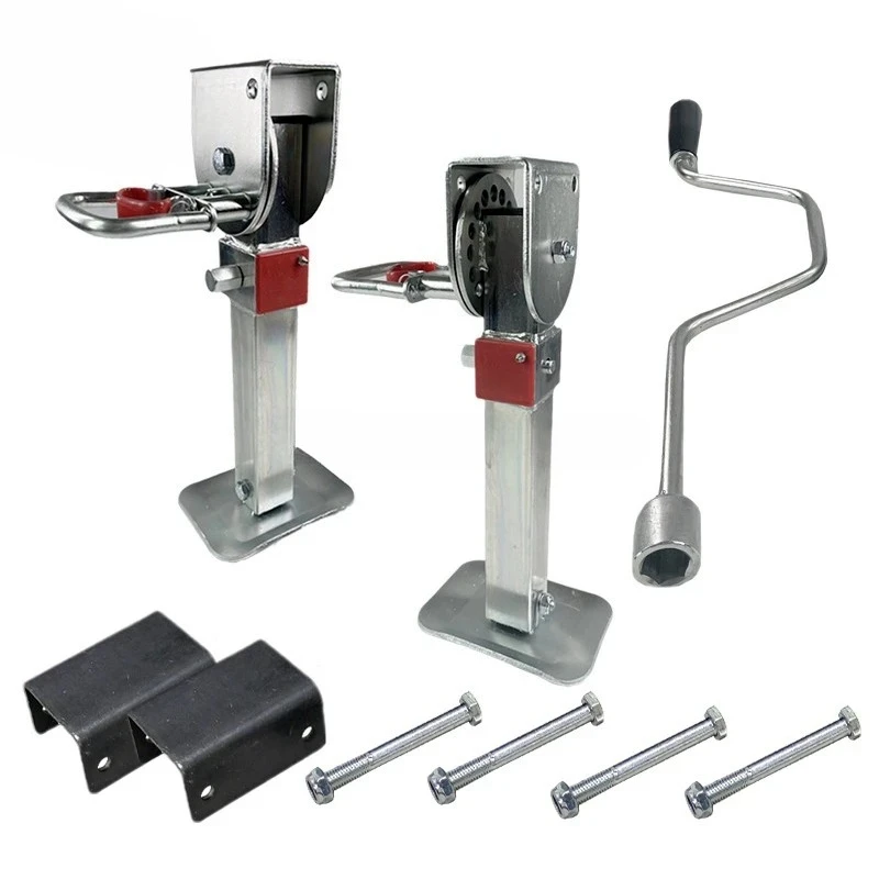 Heavy Duty Folding Retractable 1200 Lbs Motorhome Support Leg Trailer Support Foot Hand Trailer Jack