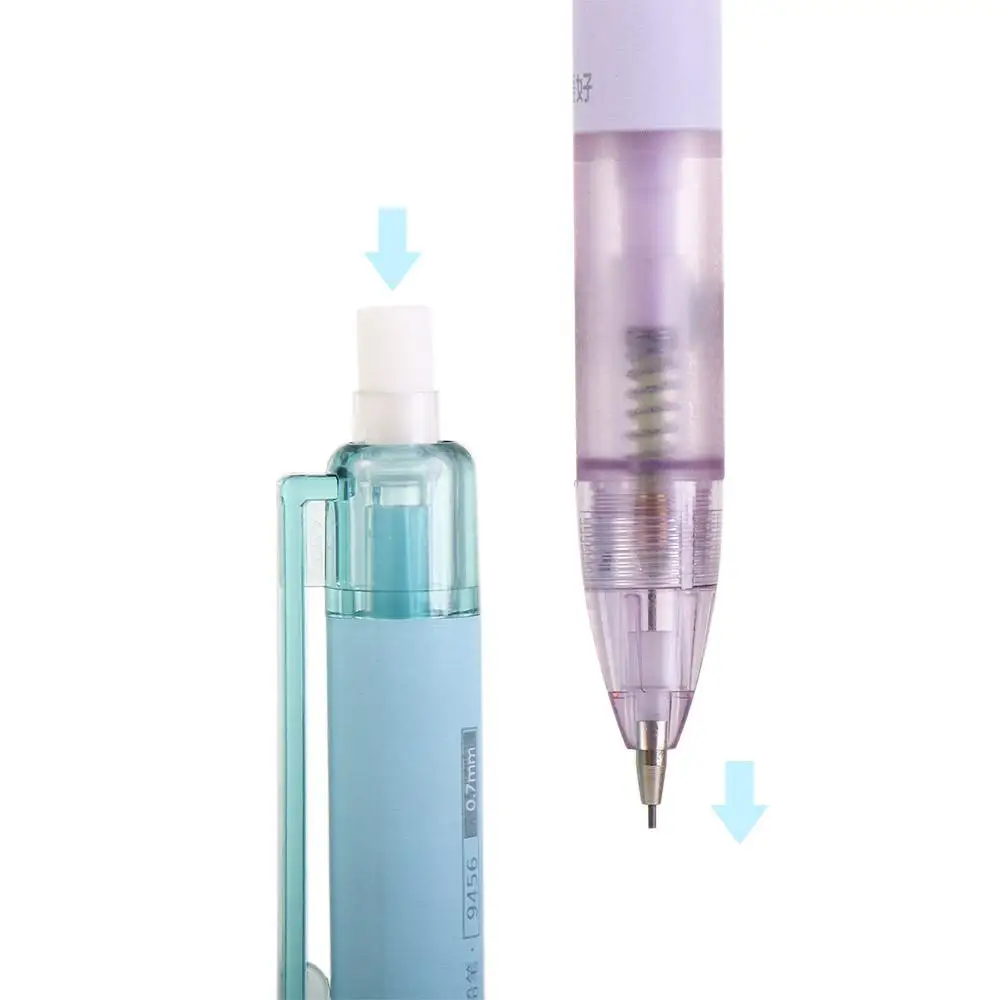 School Supplies Writing Cute Student Press Pen Eraser Top Movable Pencil Mechanical Pencil Automatic Pencils Propelling Pencil