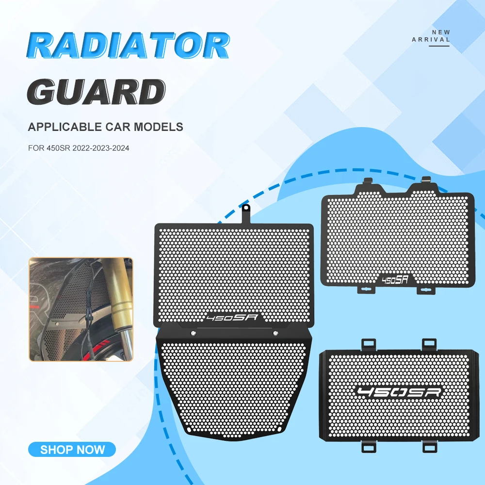 

For CFMOTO 450SR 450 SR 2022 2023 2024 450SS Radiator Grille Cover Guard Cylinder Engine Guard Set Motorcycle Accessories Parts