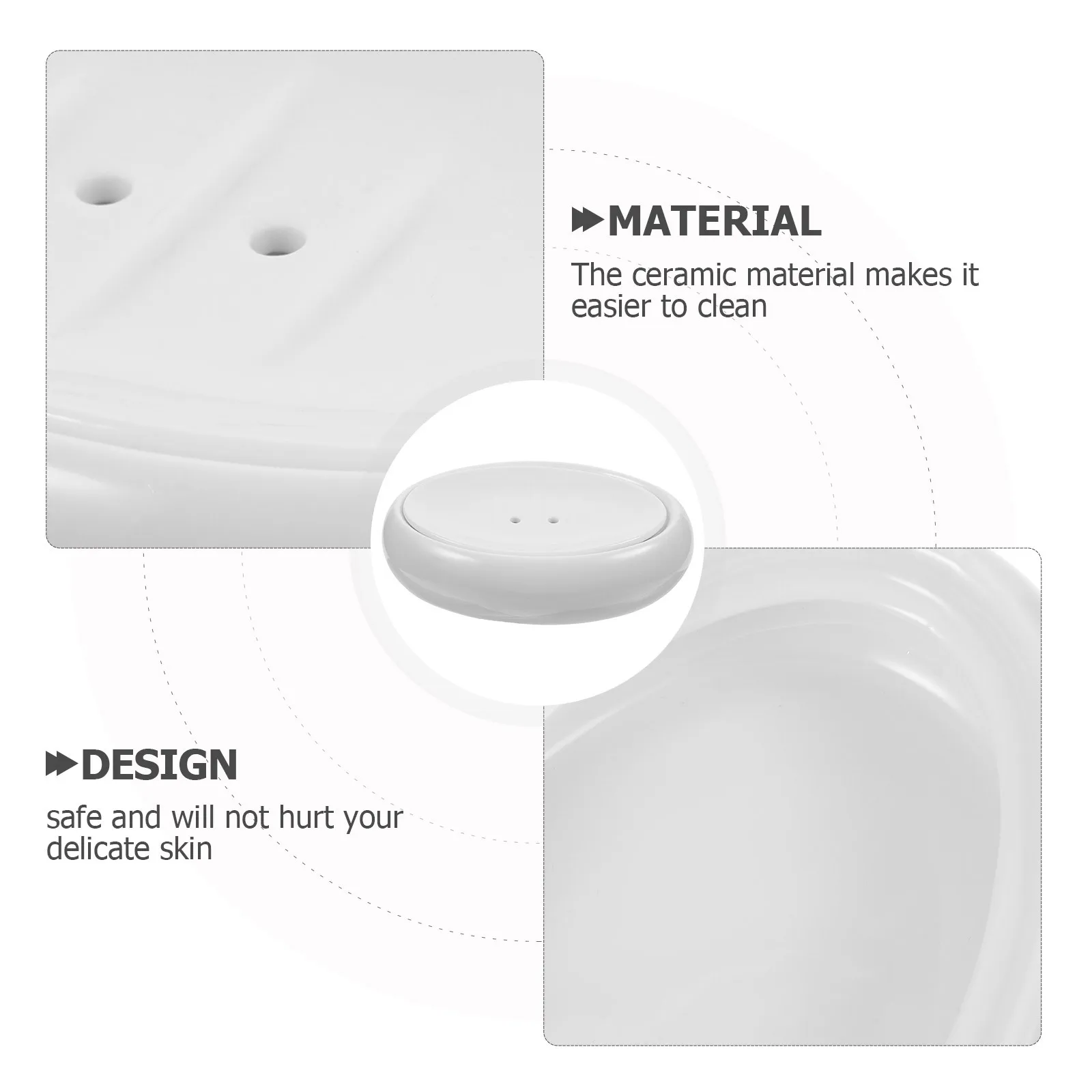 

Oval Ceramic Soap Dish with Design Stylish Soap Tray for Bathroom Kitchen Decorative Home Supplies Organizer