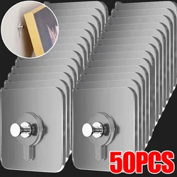 Ganchos adhesivos fuertes, soporte para marco de fotos, póster, reloj fotográfico, sin ganchos de perforación, colgador impermeable para cocina y baño, ganchos de tornillo