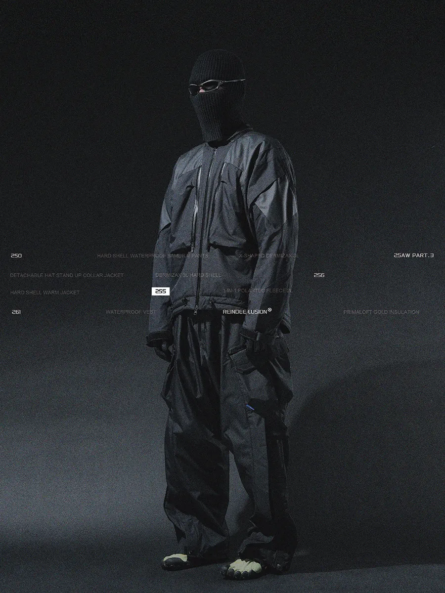 reindee lusion 25aw 0255 3-IN-1 POLARTEC PRIMALOFT FLEECE 2L HARD SHELL WARM JACKET techwear cyberpunk streetwear workwear