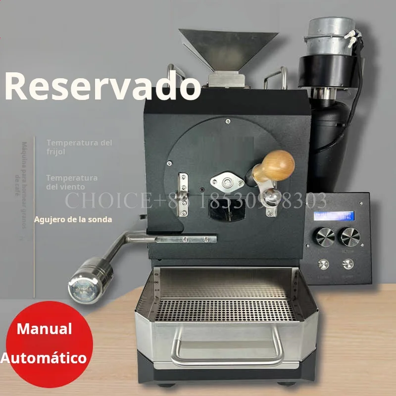 Household Coffee Roaster Multifunctional Hot Air Coffee Bean Roaster Stainless Steel Commercial Nut Heating Machine with Cooler