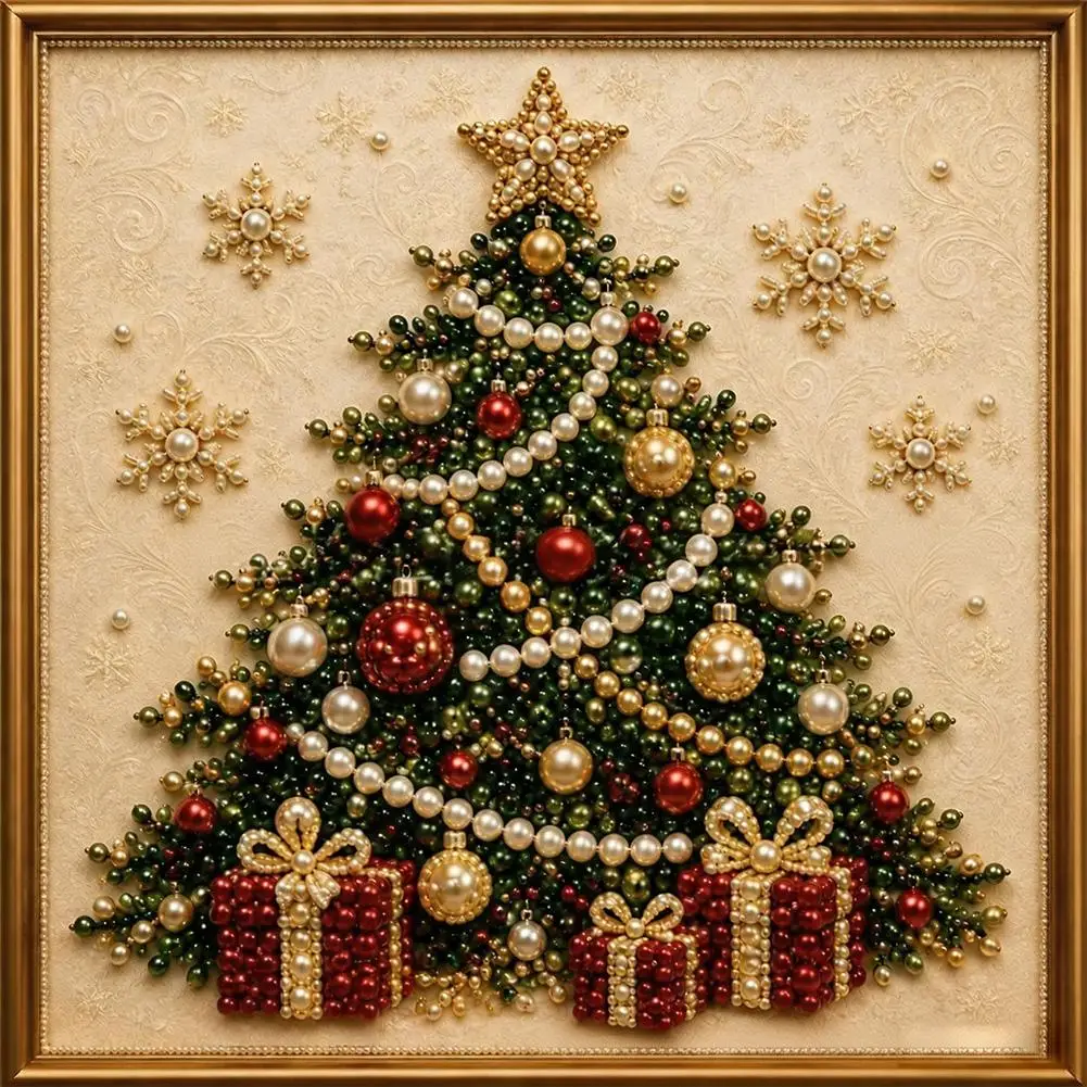 DIY Weihnachts-Perlenkunst-Sets 20x20cm Diamantmalerei Weihnachts-Perlenkunst-Set Weihnachtsmann Elch Auto DIY Dekorationsmalerei 2026 – Detail 24
