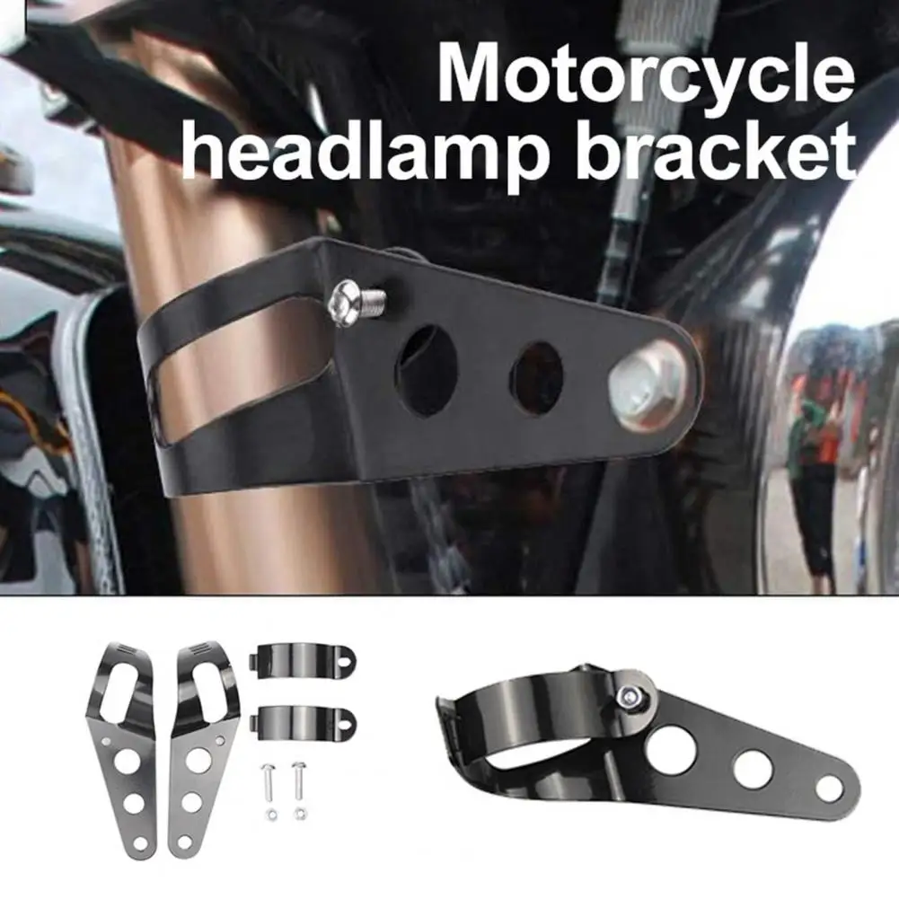 Alloy 1 Pair Useful Durable Corruption Resistant Headlight Bracket Stable Motorcycle Bracket Anti-shake   for Motorcycle