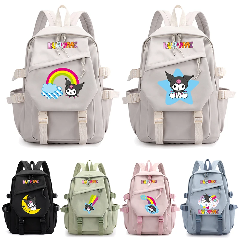 

MINISO Anime Sanrio Cinnamoroll Schoolbag Kawaii Backpack Girl Cartoon bookbag Student School Bag Rucksack Mochilas teen Gift