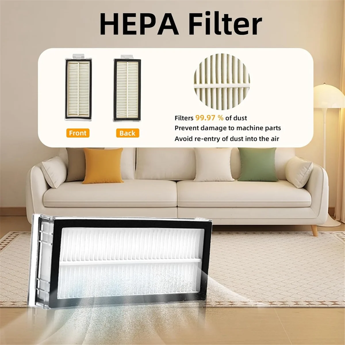 Популярная основная боковая щетка для пылесоса Hepa-фильтр, набор запасных частей для швабры для робота-пылесоса Roborock Q8 MAX, MAX Plus