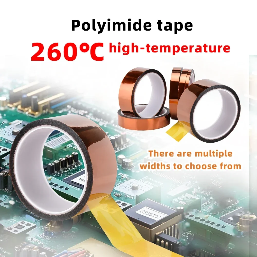 High Temperature PI Polyimide Gold Finger Tape Insulation Adhesive Sticker for PCB Circuit Board Repair Protection