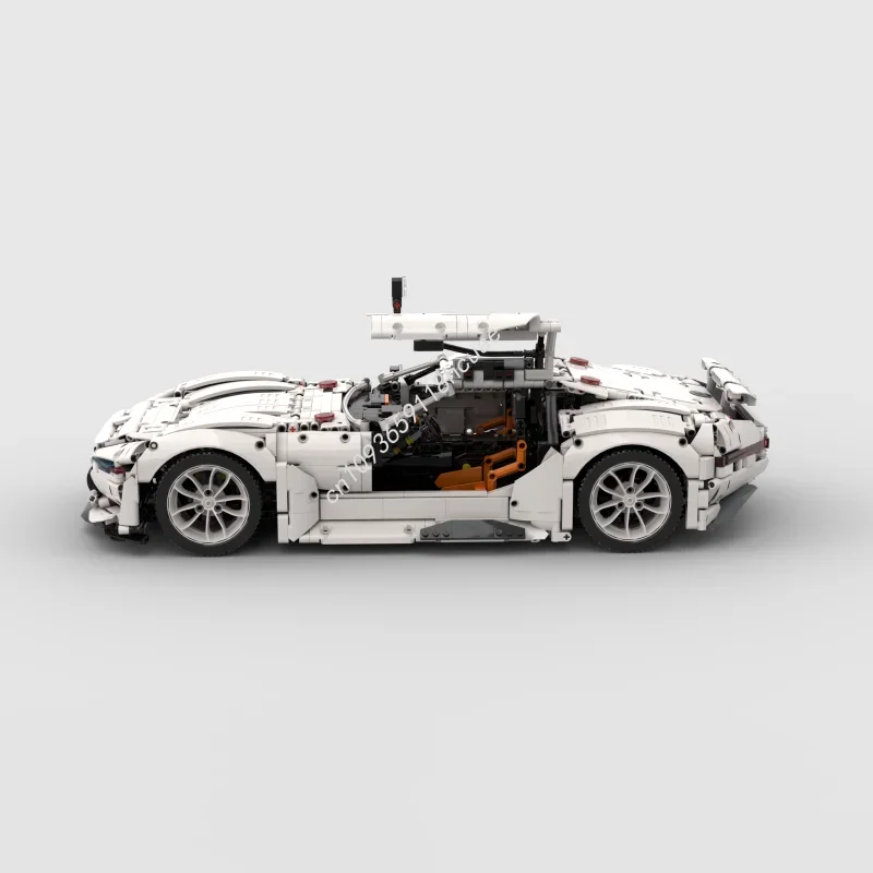 2853 pçs moc mercedesed benz visão gt 1 8 rc modelo técnico construção blocos de presente natal diy brinquedos idéia educação tijolo crianças