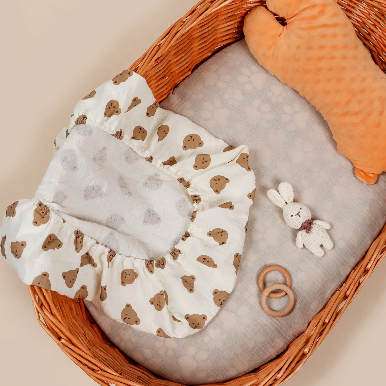 

Матрас для детской колыбели, мягкая хлопчатобумажная марля, простыня для кроватки, постельное белье для новорожденных, пеленальный чехол, съемный чехол для детской кроватки, аксессуары для детей