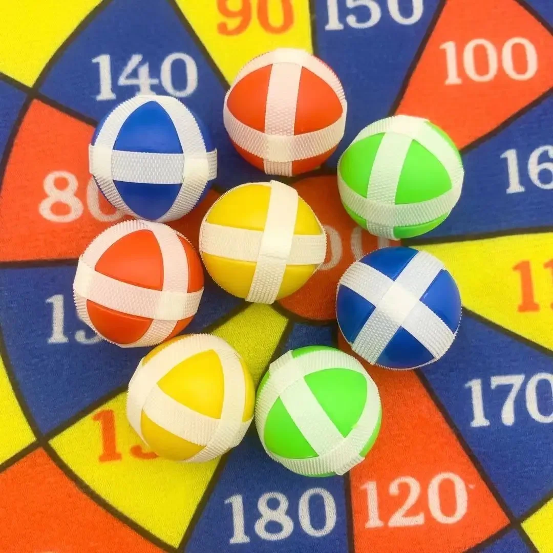 مجموعة كرات لزجة مصاصة للأطفال مكونة من 12 قطعة - لعبة رمي وصيد خارجية ألعاب رياضية تفاعلية بين الوالدين والطفل للأطفال