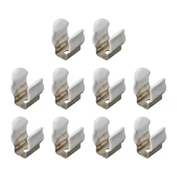 10PCS Narrow Base Tool Spring Terry Clips 10/12/16/19/25/28mm Pipes Clamp Brooms Brushes Rakes Heavy Duty Tool Storage Hangers