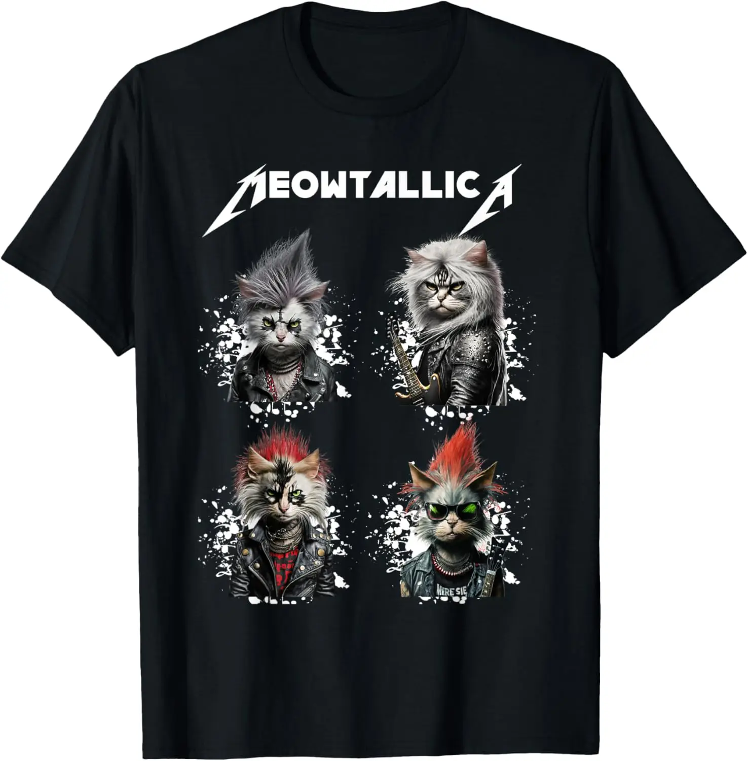 Meowtallica เสื้อแมวตลก, เสื้อแมว, เสื้อยืดเพลง