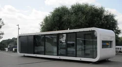 Colored steel material Prefabricated modular housing villa ,mobile Integrated Space capsule office/house