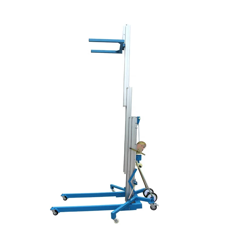 

340kg 3.5m 280kg 7.9m Portable Material Hoist Duct Aluminum Cargo Single Mast Lift for Sale
