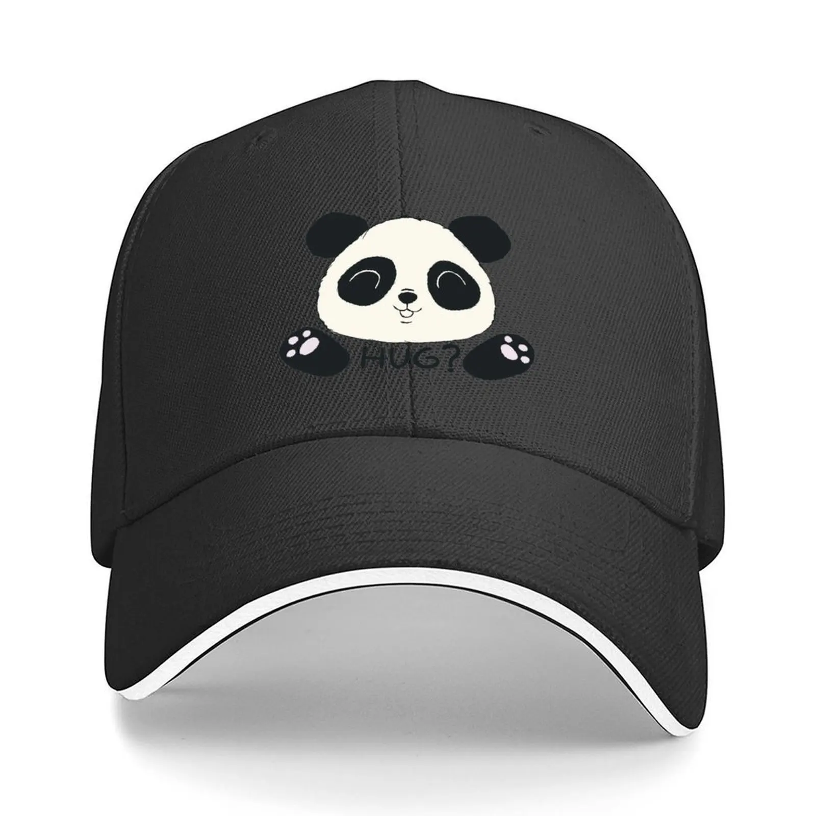 

panda hug - hug panda bear Baseball Cap Streetwear Wild Ball Hat Brand Man cap Golf Hats For Men Women's