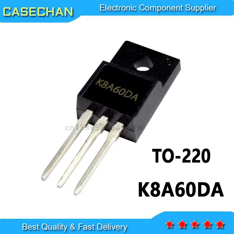 10PCS  TK8A60DA TO-220 K8A60DA