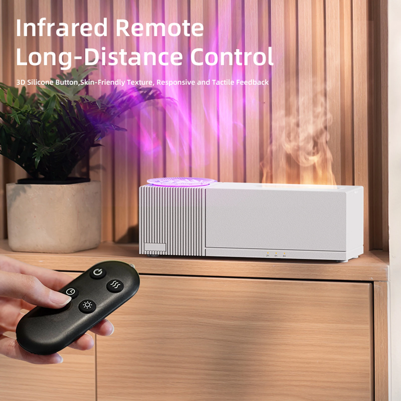 لهب موزع الهواء المرطب مع المحيط موجة العارض ضوء المنزل الاسترخاء رائحة المرطب لهب التلقائي العطر الناشر #2