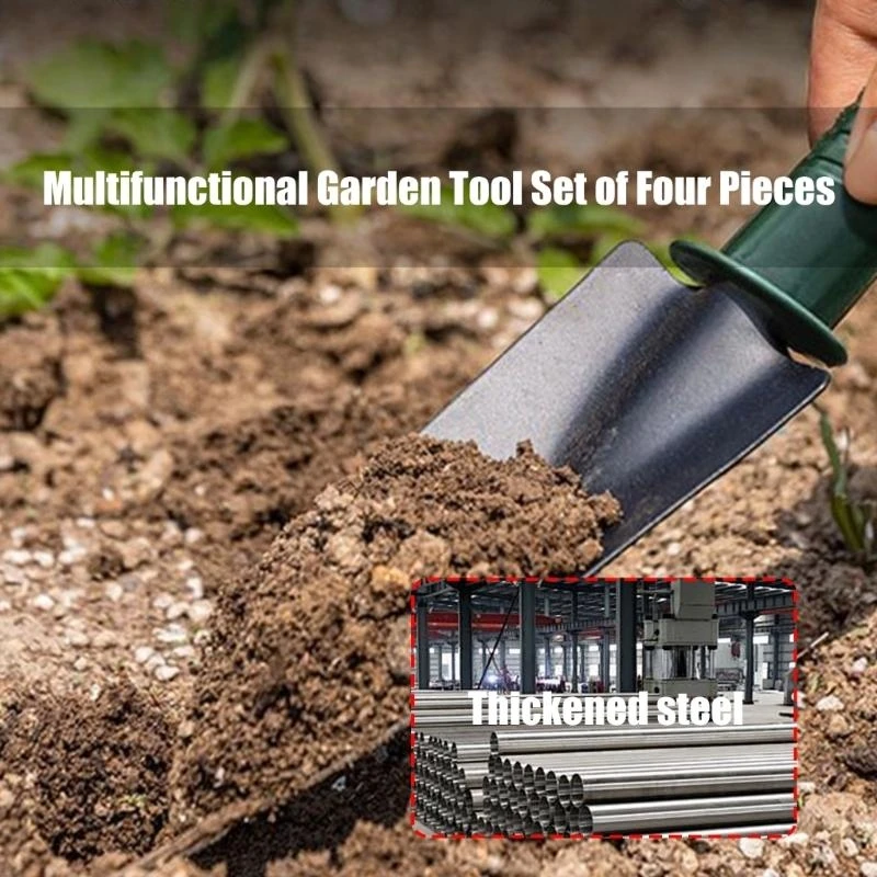 4PCS Ergonomic Handle Garden Tool Set Garden Tool for Home & Professional Use D2RD