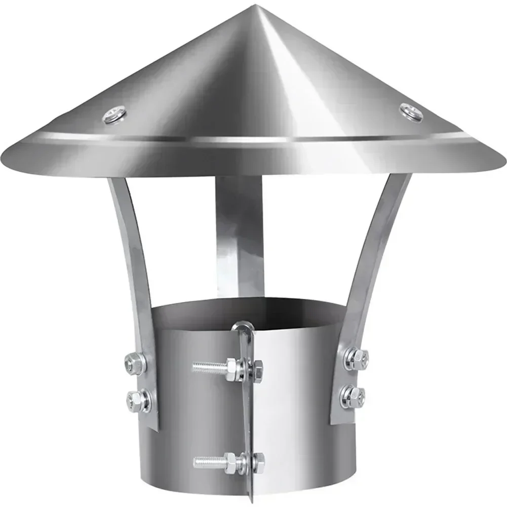 

304 Stainless Steel Cap Fireplace Rain Hat Fireplace Accessory Effective Rain Protection High-quality Material