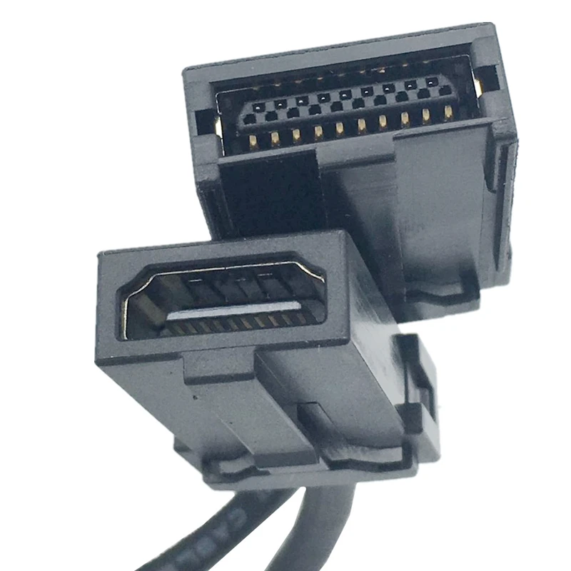Car HDTV HDMI-Compatible E Male To Type A Female Extension Video Audio Cable with Lock for Automotive A/V Connection System