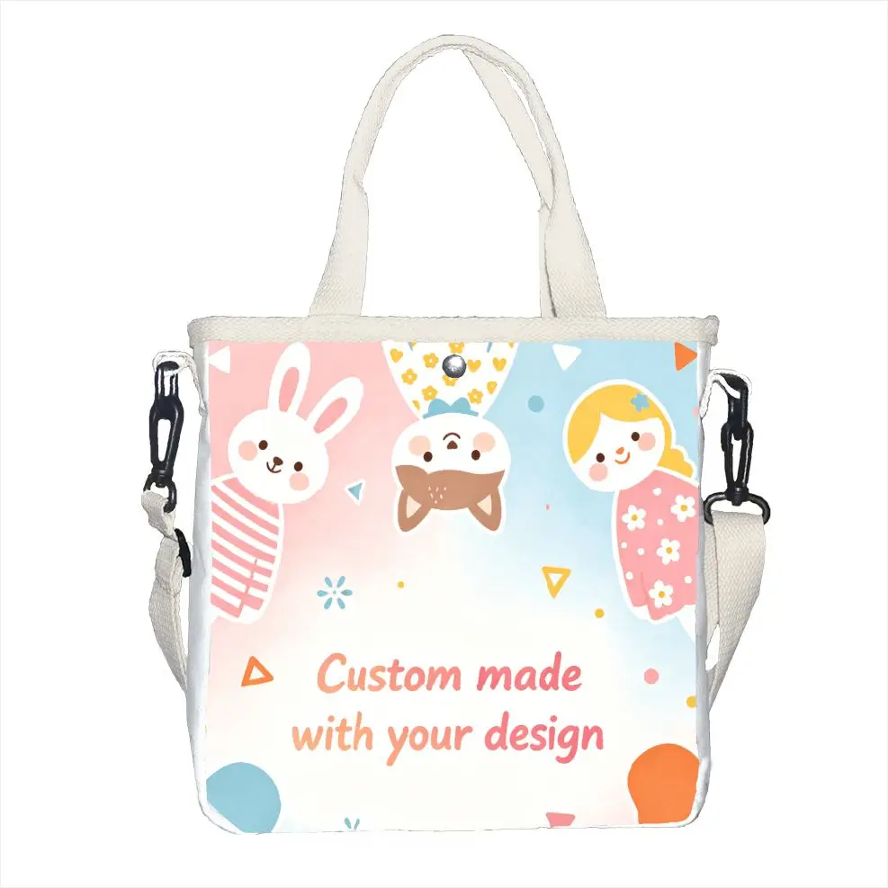 1pc Personalized Gift Tote Bag, Adjustable Strap Custom Photo/Text Shoulder Bag