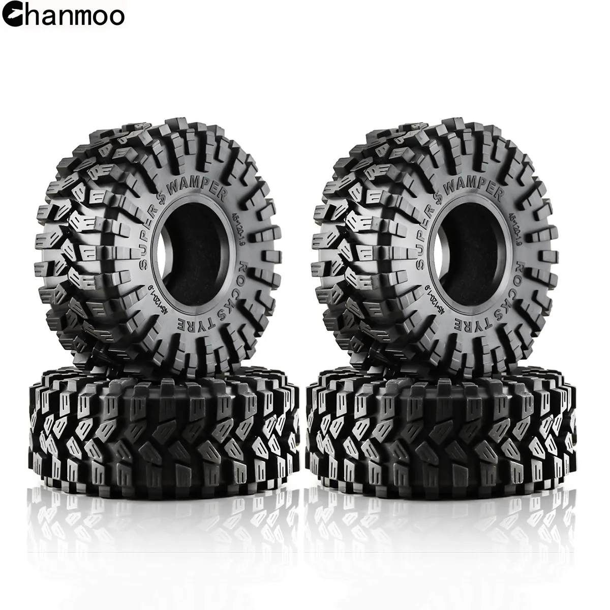 1.9in Crawler Banden Rock Wielen Modder Band voor 1/10 Schaal RC Auto Axiale Traxxas SCX10 II III TRX4 RC4WD D90 YK4102 Gen8 Redcat