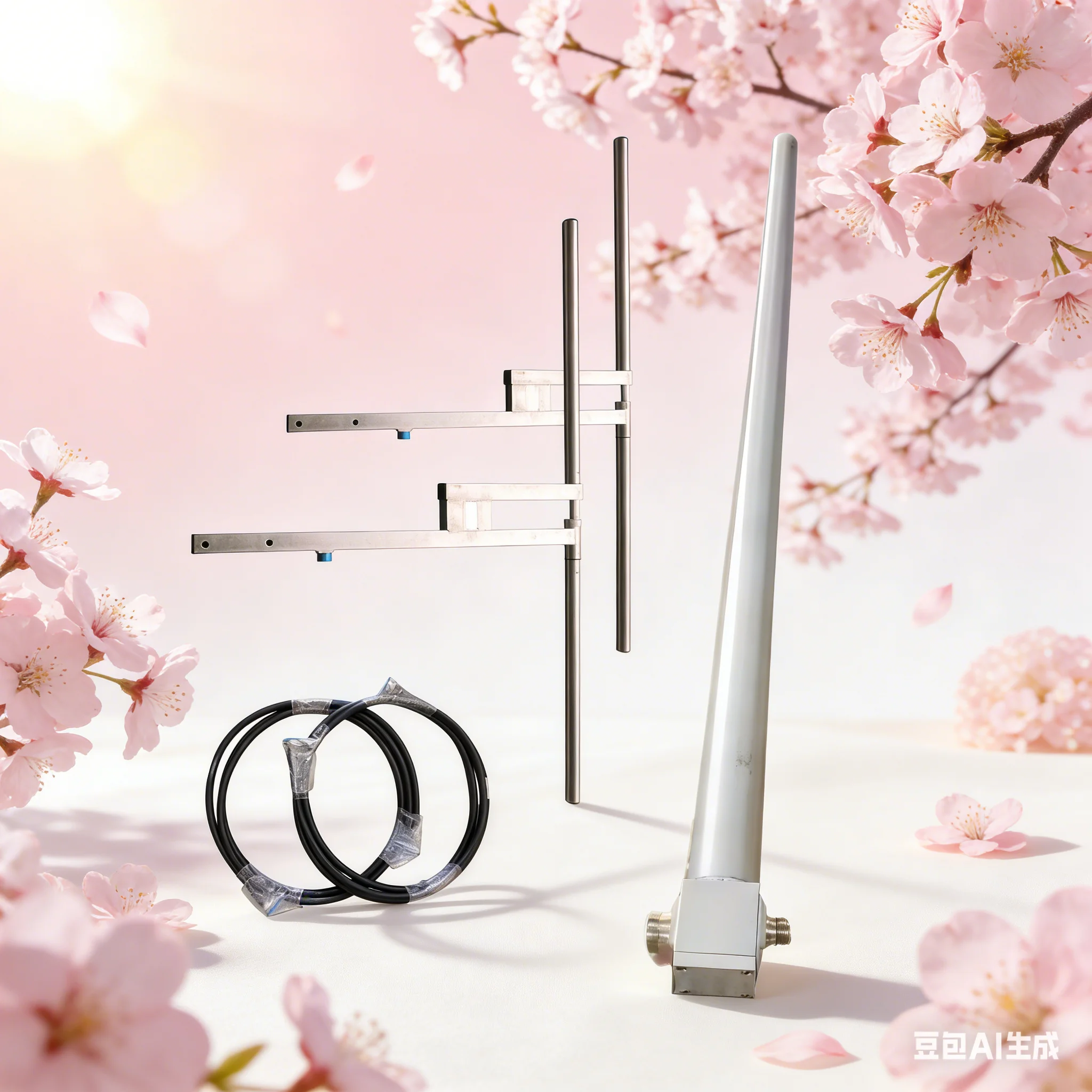 2 - Bay FM Dipole Antenna Pole Version, High Gain FM Transmitter Antenna for FM Broadcasting Station