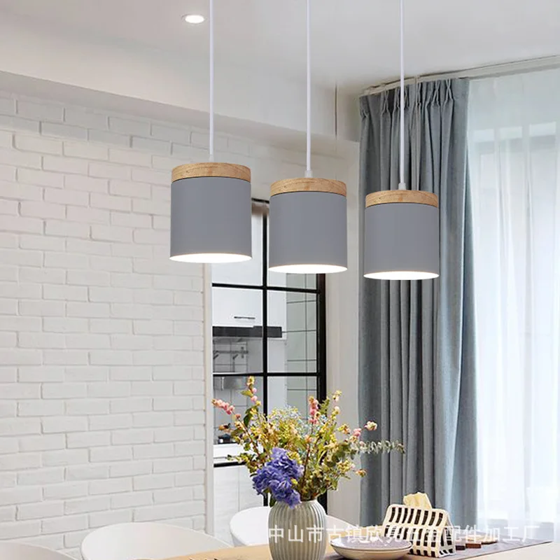 Modern Simple American Style Restaurant Pendant Lamp Corridor Coffee Shop Commercial Pendant Light Nordic Home Decoration Lamp