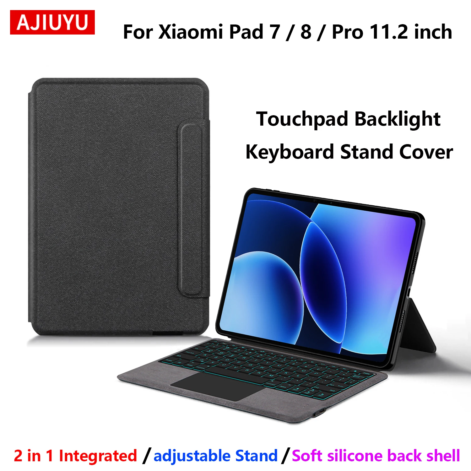 Keyboard Case For Xiaomi Pad 7 Pro MiPad 7 Mi Pad 8 Pro MiPad 8 11.2' Tablet Case Magic Smart Keyboard Cover TouchPad Backlight