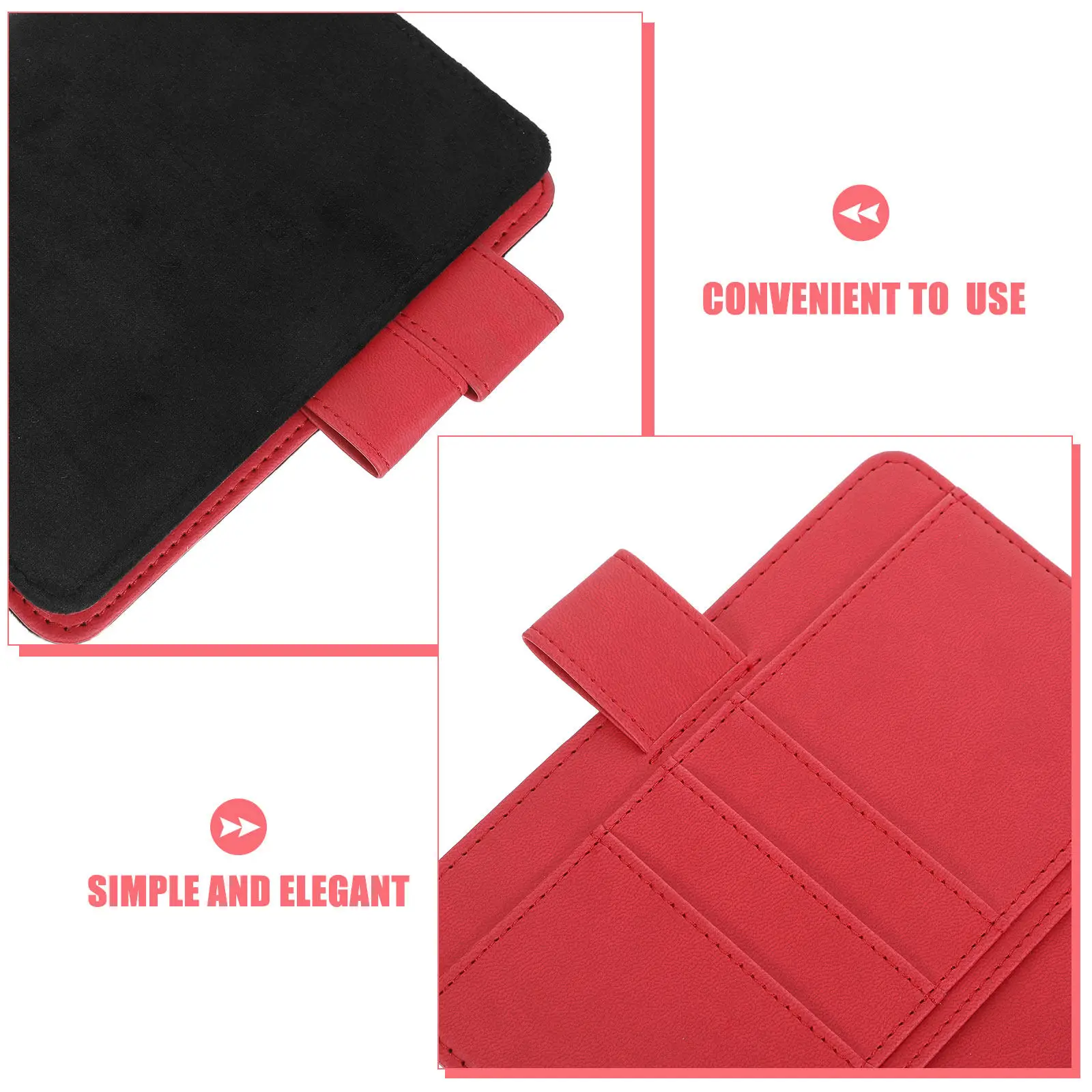 A6 Notebook Cover Card Slot Pen Loop Fabric PU Journal Planner Shell Protector Minimalist Design for Office Travel Study Daily
