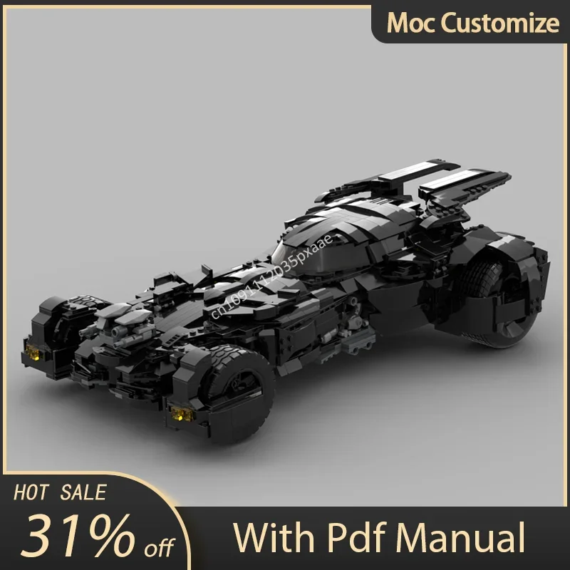 

1072 шт. Moc 76139 знаменитый фильм супергерои UCS Бэтмобиль строительные блоки DIY креативная сборка кирпичи игрушки детские образовательные подарки