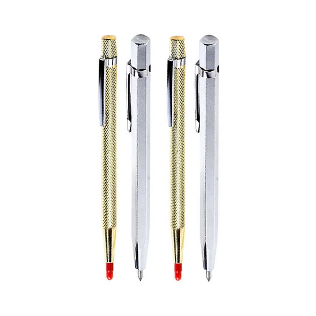 Glass Ceramic Marker Metal Alloy Marking Pen Portable Tile Lining Engraving Pen for Working  Silver