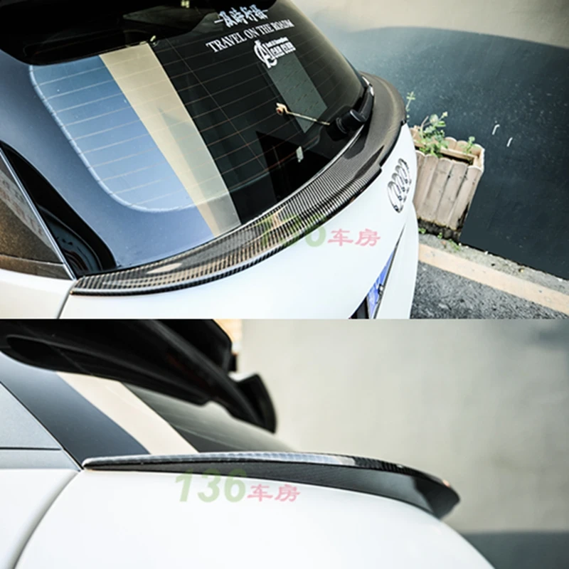 FOR AUDI A1 4 doors 2011-2017 Carbon Fiber Rear Spoiler Trunk Wing