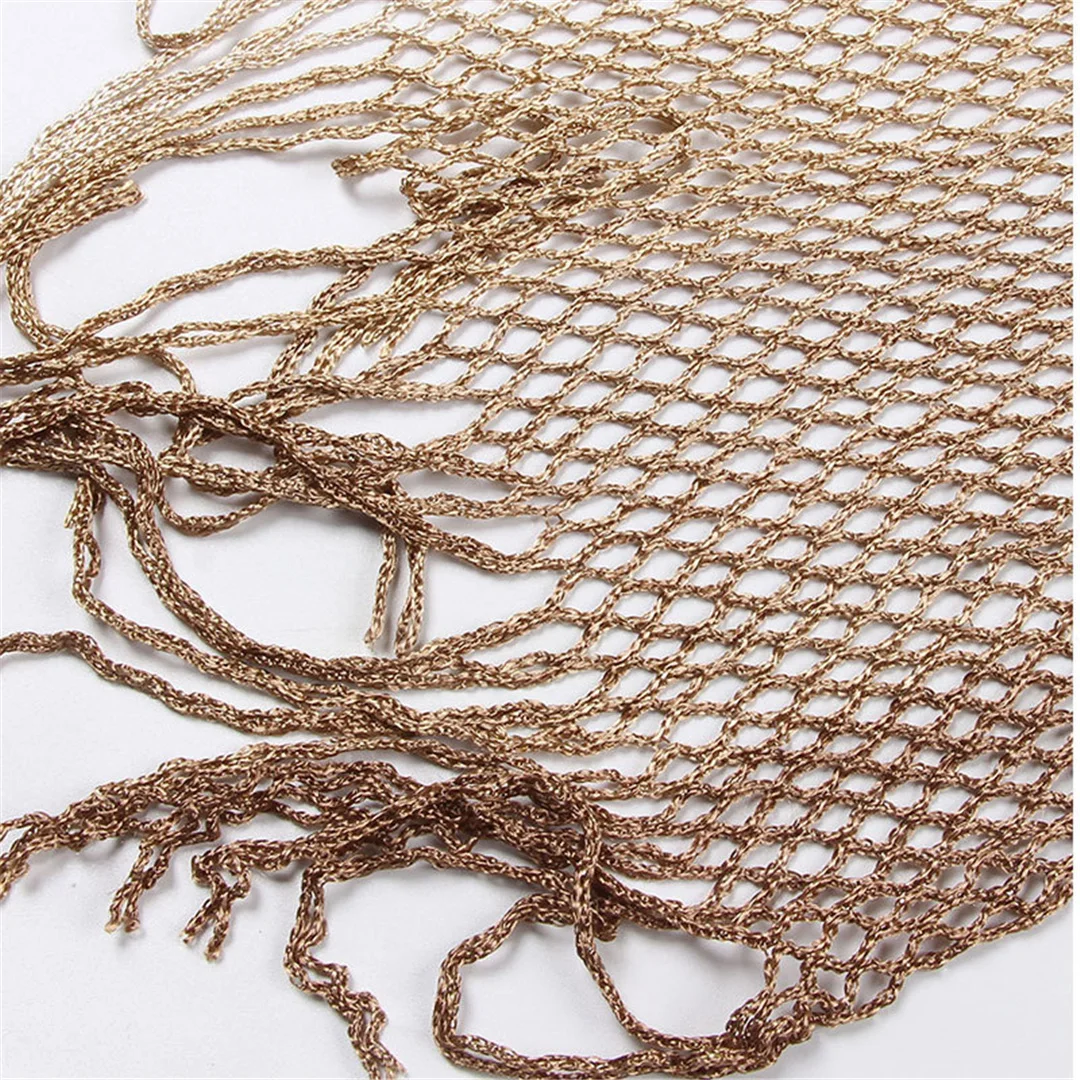 Sexy Tunika mit Gürtel, Fransen und Quasten, gehäkelt, gestrickt, Strandkleid, Strandmode, Damen V4649 – Detail 11