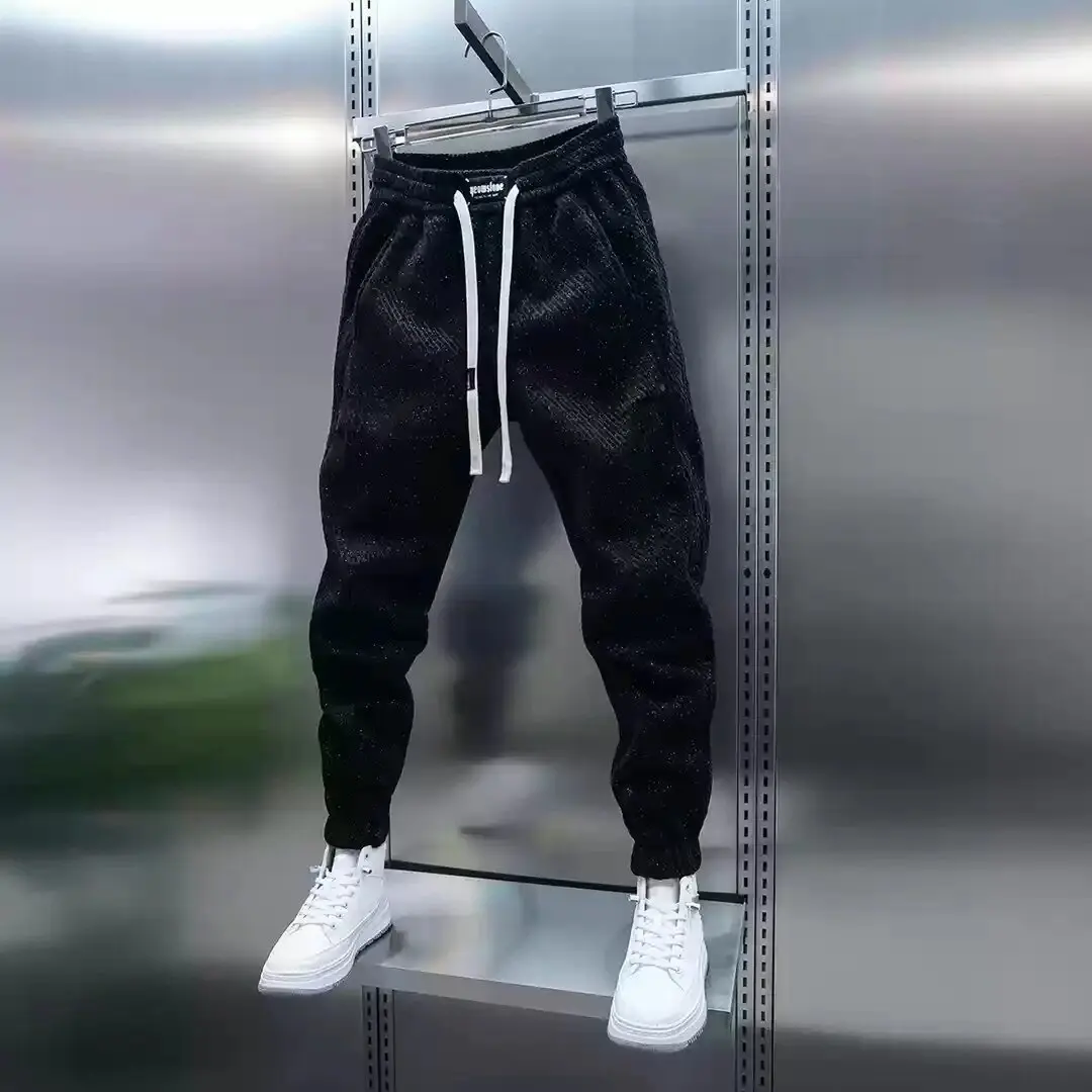Trousers Man Pants for Men Men\'s Sweatpants Y2k Clothes Big Size Sport Gym Sports Mens Clothing Winter Workout Pants Baggy Wide