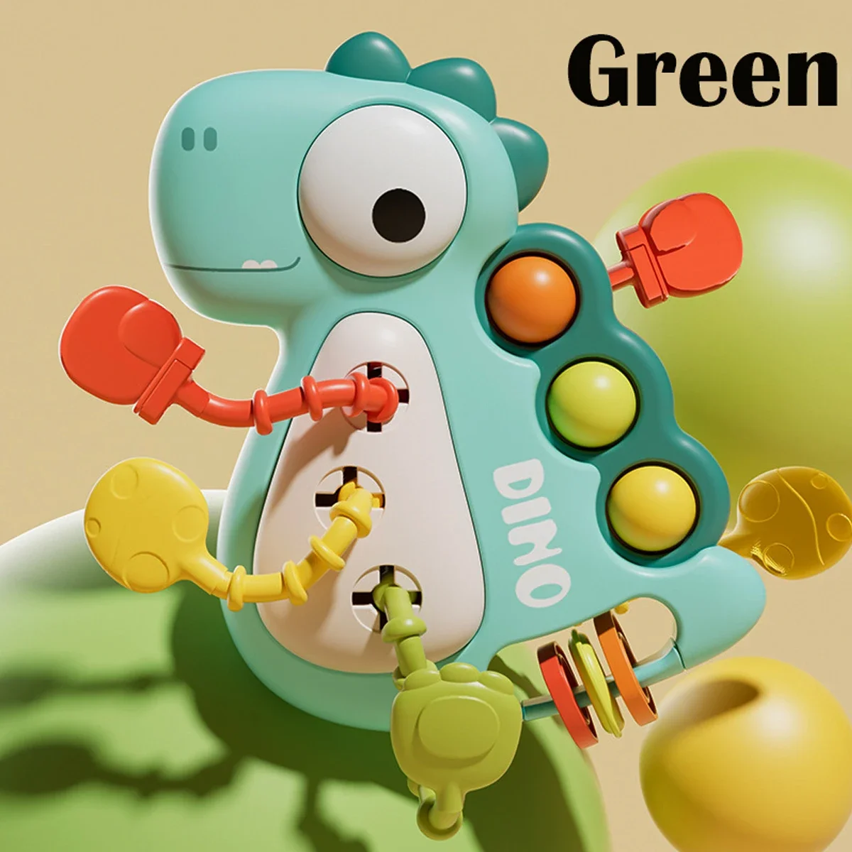 Montessori Toys for Children Dinosaur Pull String For Infant Sensory Teething Gifts For Toddlers Boys And Girls
