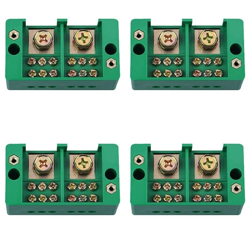 T23C 4X Single Phase 2-In 6 Outgoing Terminal Box Household Distribution Box Junction Box Terminal Block 220 V(6 Out)