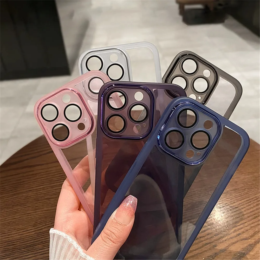 Soft Silicone Phone Case For Xiaomi Redmi Note 13 Pro Plus 4G 5G 12 11 11S 10 10S 9 9S 8 Pro Camera Protection Transparent Cover