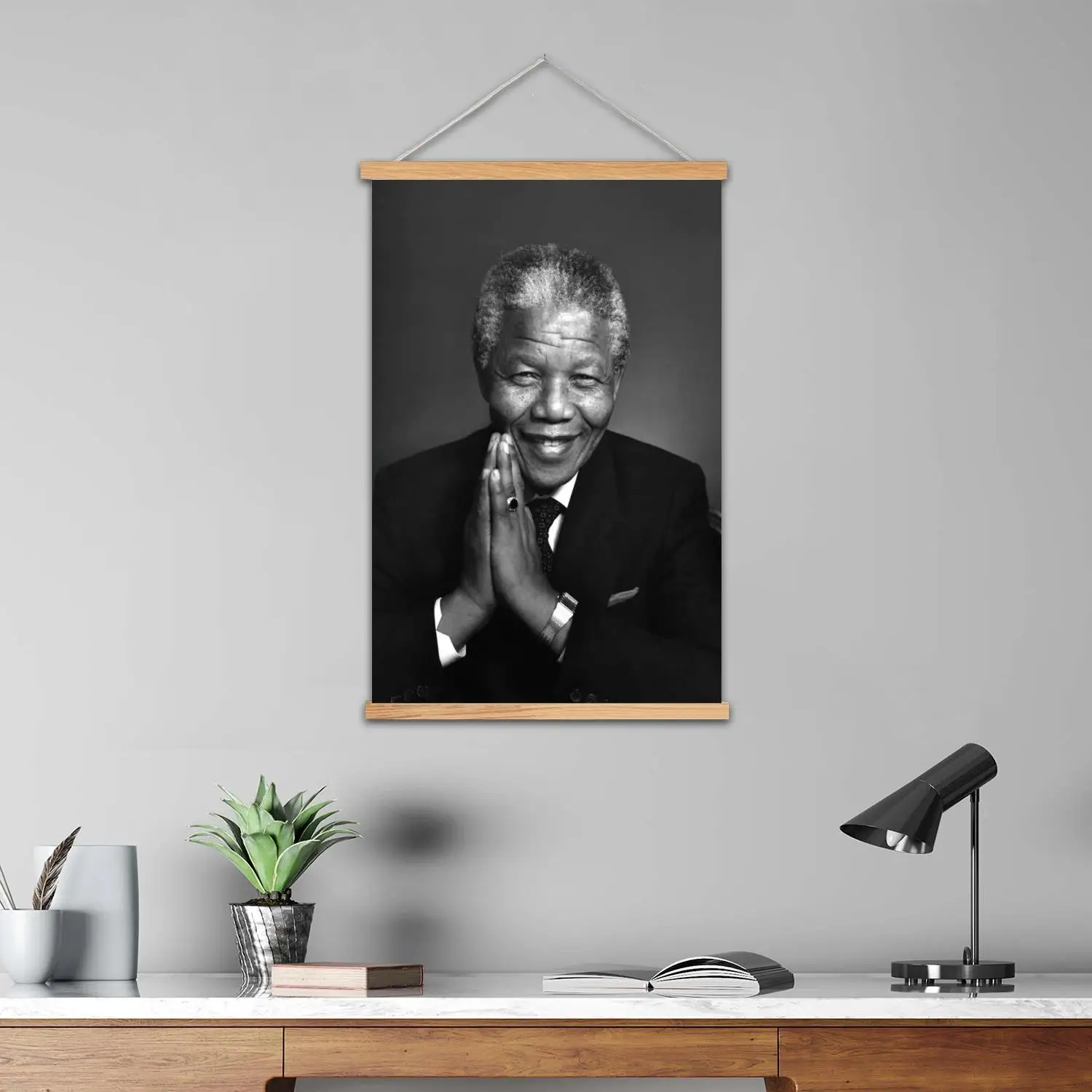nelson mandela Framed Wall Painting Canvas Art Poster and Wall Art  Modern Family Bedroom Decor Posters,Decorative painting