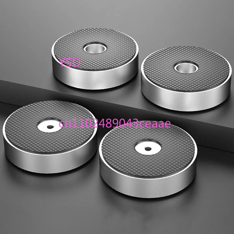 4Pcs Aluminum Alloy Damping Feet, HiFi Amplifier CD Player Shock Absorbing Isolation Foot Pads Chassis Stand Spikes