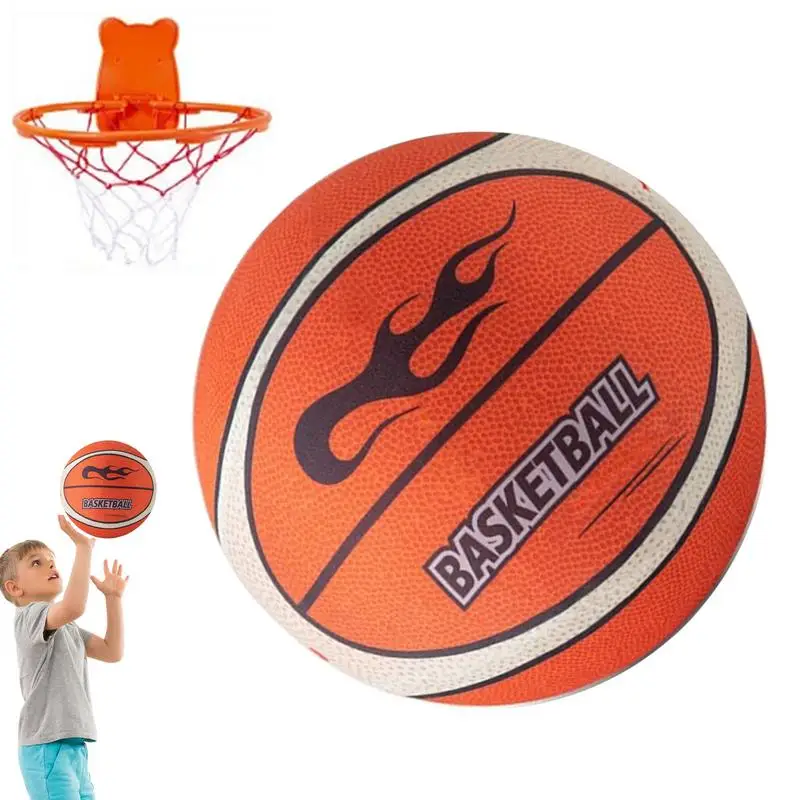 Soundless Basketball for Quiet Dribbling and Indoor Training Kids Indoor Bouncing Soundless ball with Basketball Hoops and Net