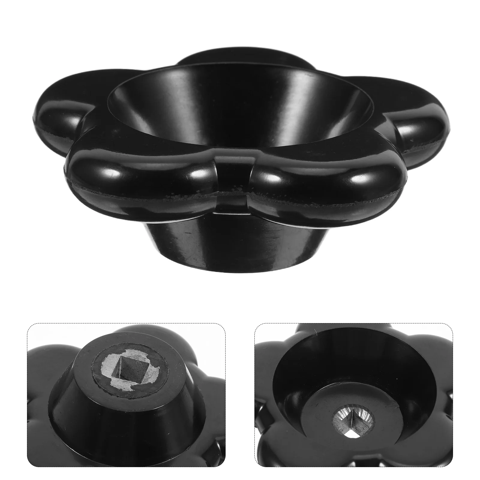 

Valve Handle Replacement Black Square Stem Water Faucet Handwheel Repair Parts For Outdoor Spigot Radiator Valve