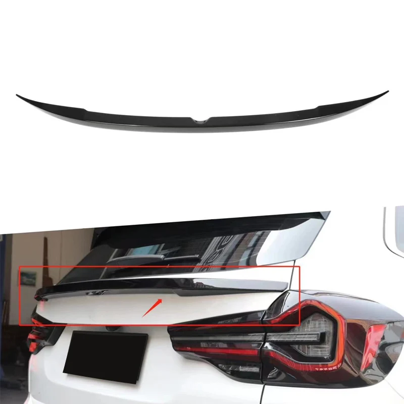 Rear Trunk Spoiler Wing Lip for BMW X3 G01 2018-2024 Car Tail Fin Guard Board Cover Lid BodyKit Tuning Parts External Decoration