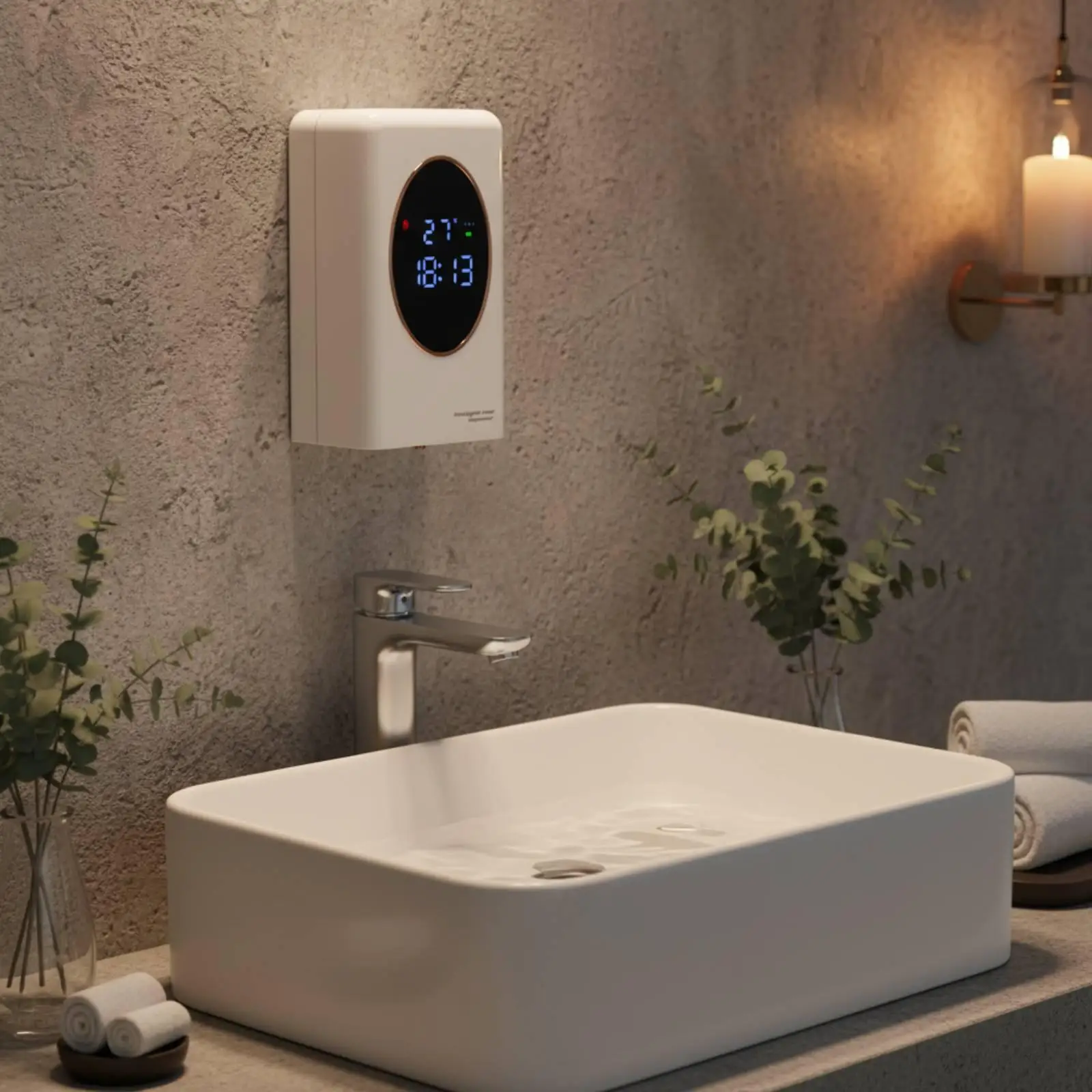 

Wall Mounted Luxury Automatic Soap Dispenser Touchless Foaming Hand Soap Container for Bathroom Kitchen