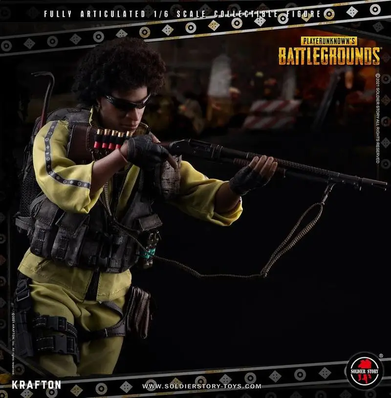 Spot SoldierStory SSG-003 1/6 PUBG PlayerUnknown Survival Yellow Sportswear Action Figure Model Toys